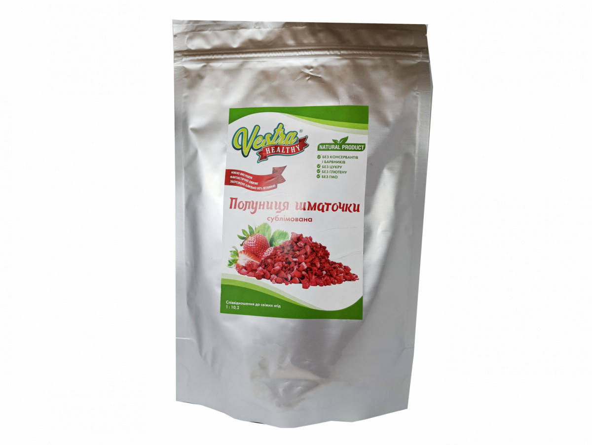 

Клубника сублимированная кусочки, 50 гр