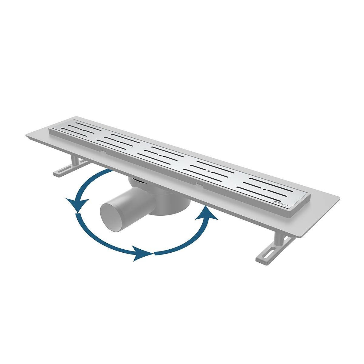 

Душевой канал под керамическую плитку, с поворотным сифоном, длина 300 мм (NOVA 5300)