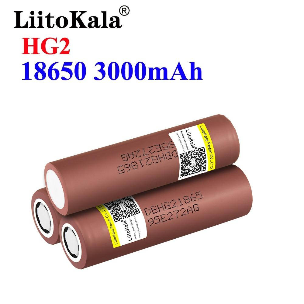 

Высокотоковый Аккумулятор 18650 LG HG2 3000mAh Liitokal 20A шуруповёт