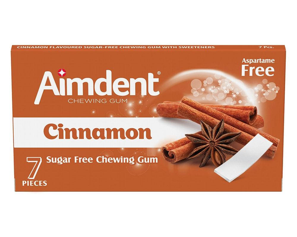 

Жевательная резинка без сахара со вкусом корицы Aimdent CINNAMON, 7 шт/уп