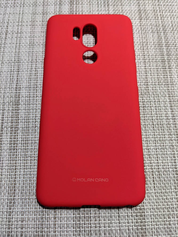 

Тонкий матовый чехол для LG G7 Красный