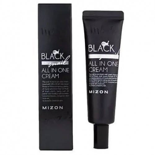 

Крем для лица с муцином чёрной улитки 90% Mizon black snail all in one cream (tube), 35ml