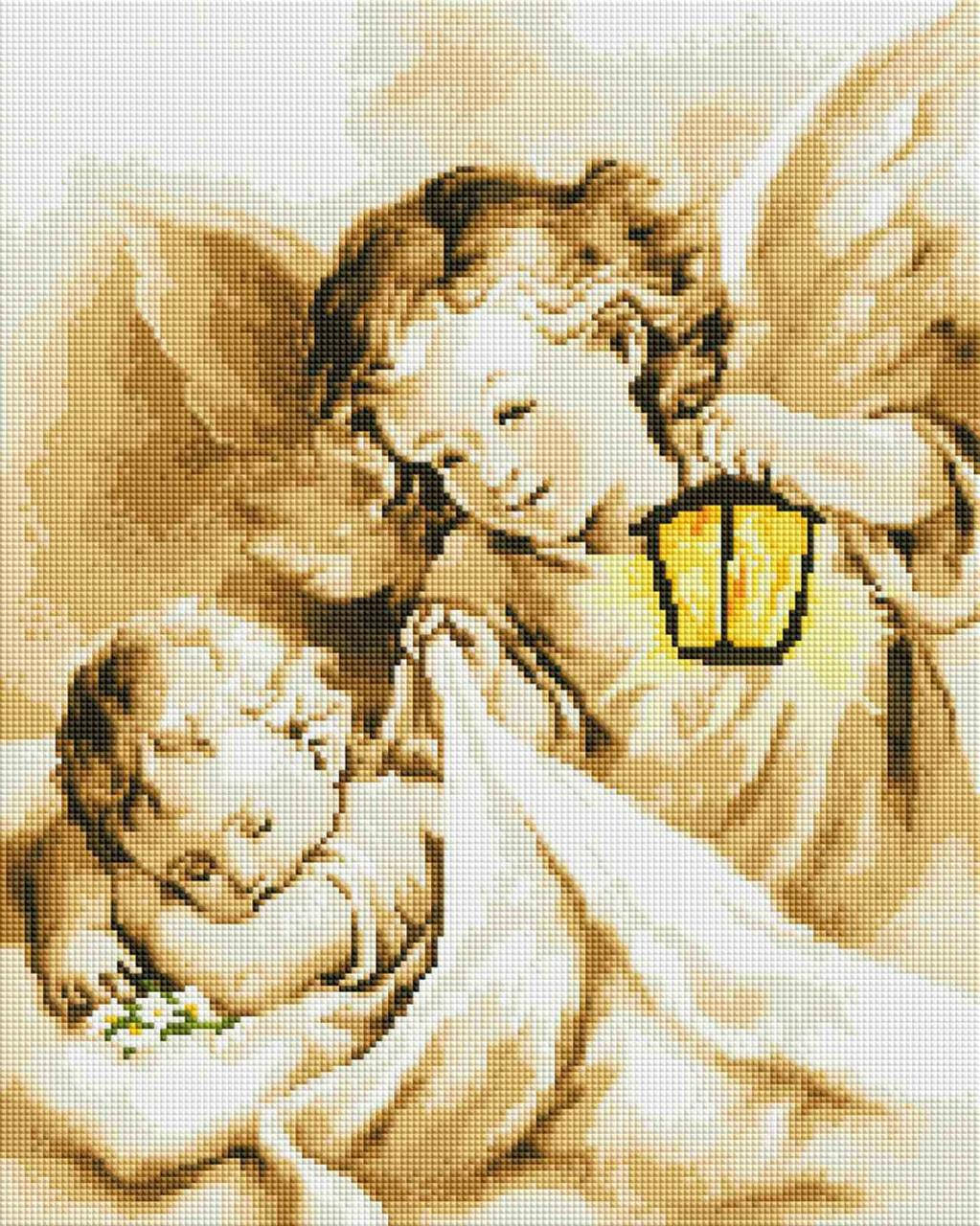 

Алмазная мозаика ColorArt 40х50 Ангел хранитель SP073