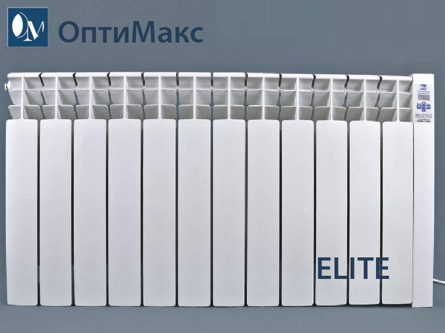 

Электрорадиатор ОптиМакс ELITE на 12 секций 1440 Вт, Белый
