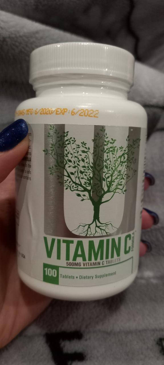 

Vitamin C 500 MG - 100 Таблеток - UNIVERSAL NUTRITION (Витамин С 500 мг Юниверсал) Уценка сроки до 6/22