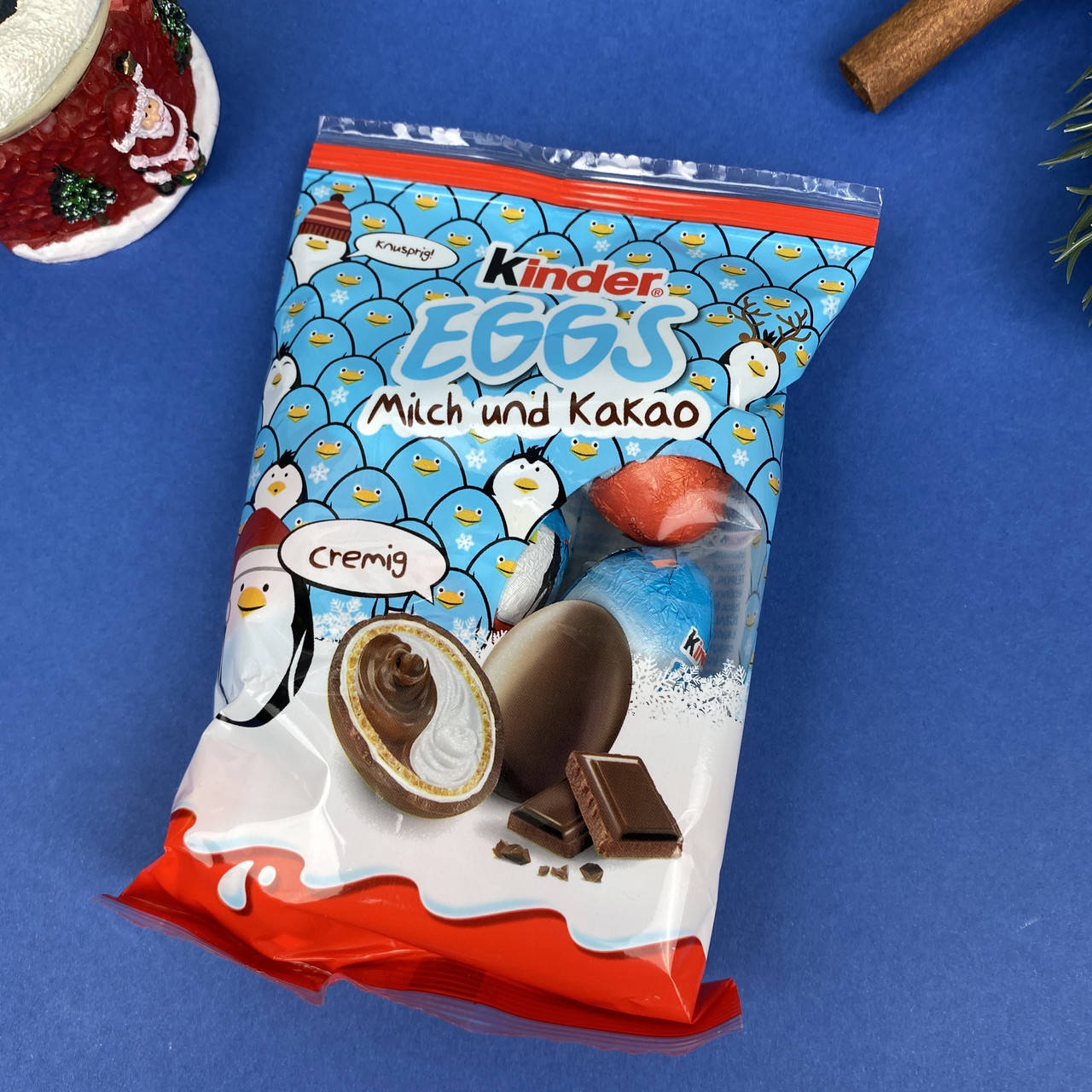 

Вафельные яйца с шоколадно-молочной начинкой Киндер Kinder Eggs Milk and Cacao 80 г