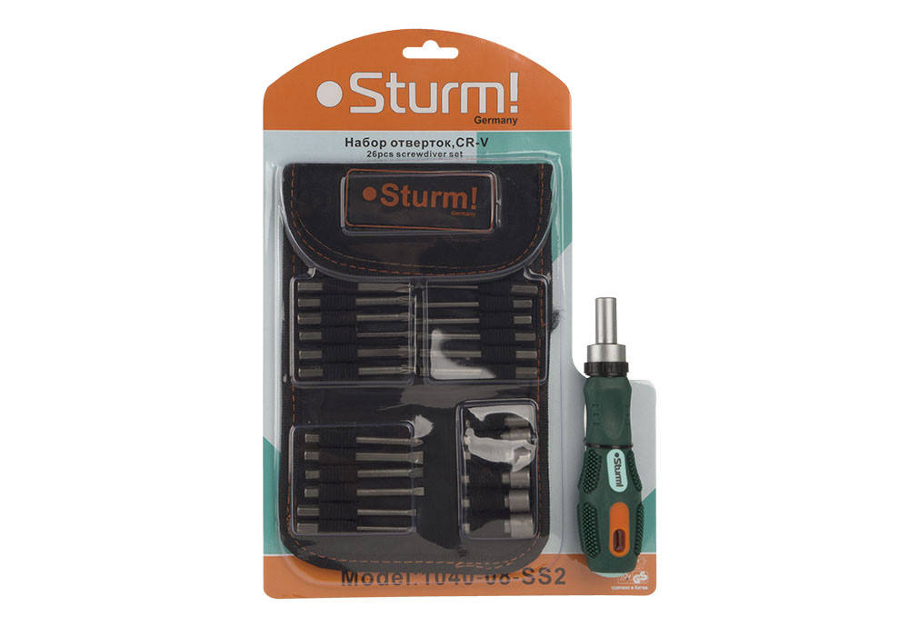 

Отвертка с насадками Sturm 1040-08-SS2