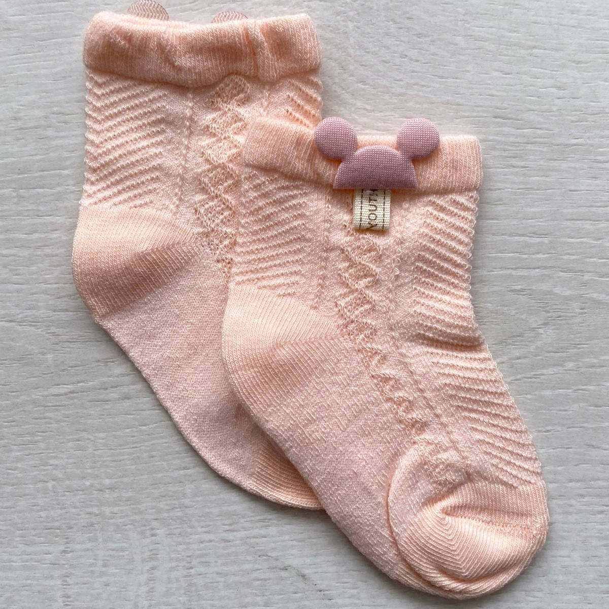 

Шкарпетки ажурні для малюків (персиковий