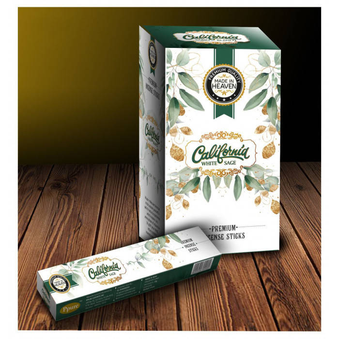 

Благовония Made In Heaven California White Sage Калифорнийский Белый Шалфей 15 грамм
