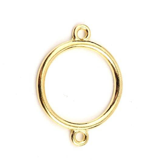 

Коннектор Finding Кулон круг кольцо Золотистый 33 мм x 25 мм