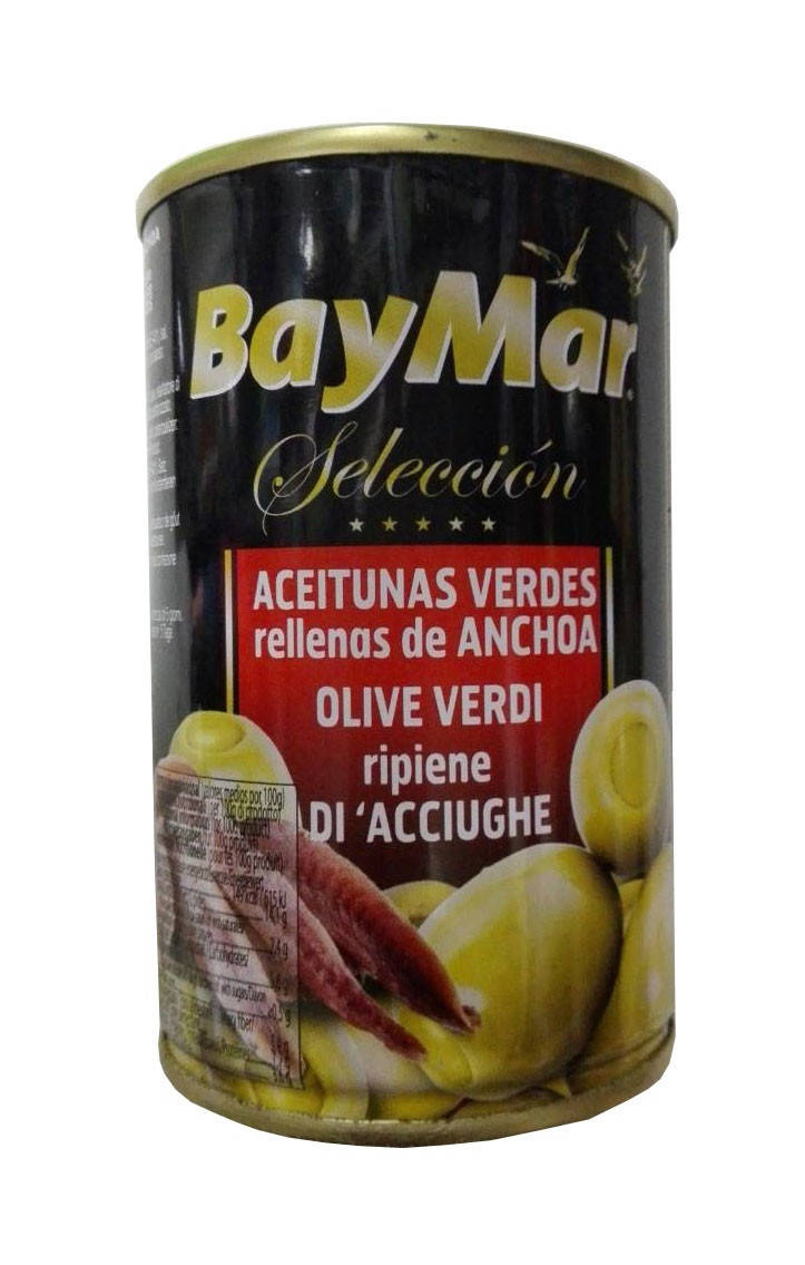 

Оливки зеленые фаршированные анчоусом BayMar 300 г Испания