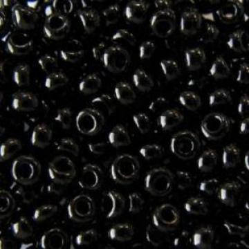 

Чешский Бисер Preciosa № 10/0 23980 (натуральный чёрный) / 10г