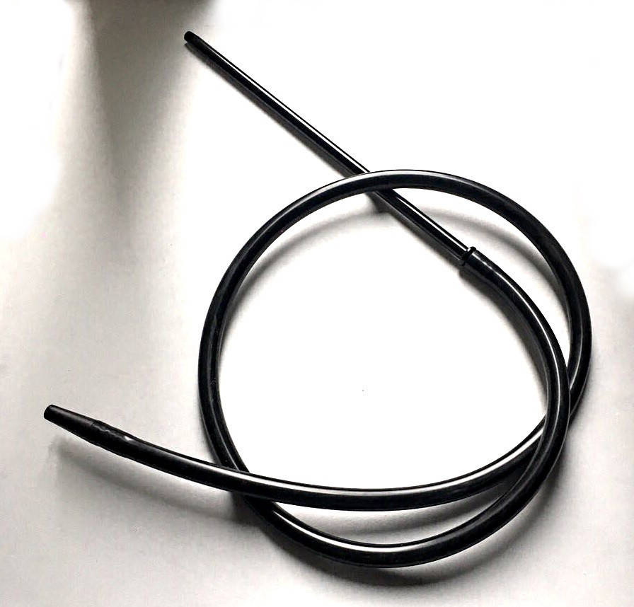 

Трубка для кальяна с чёрной рукояткой 30см, Черный