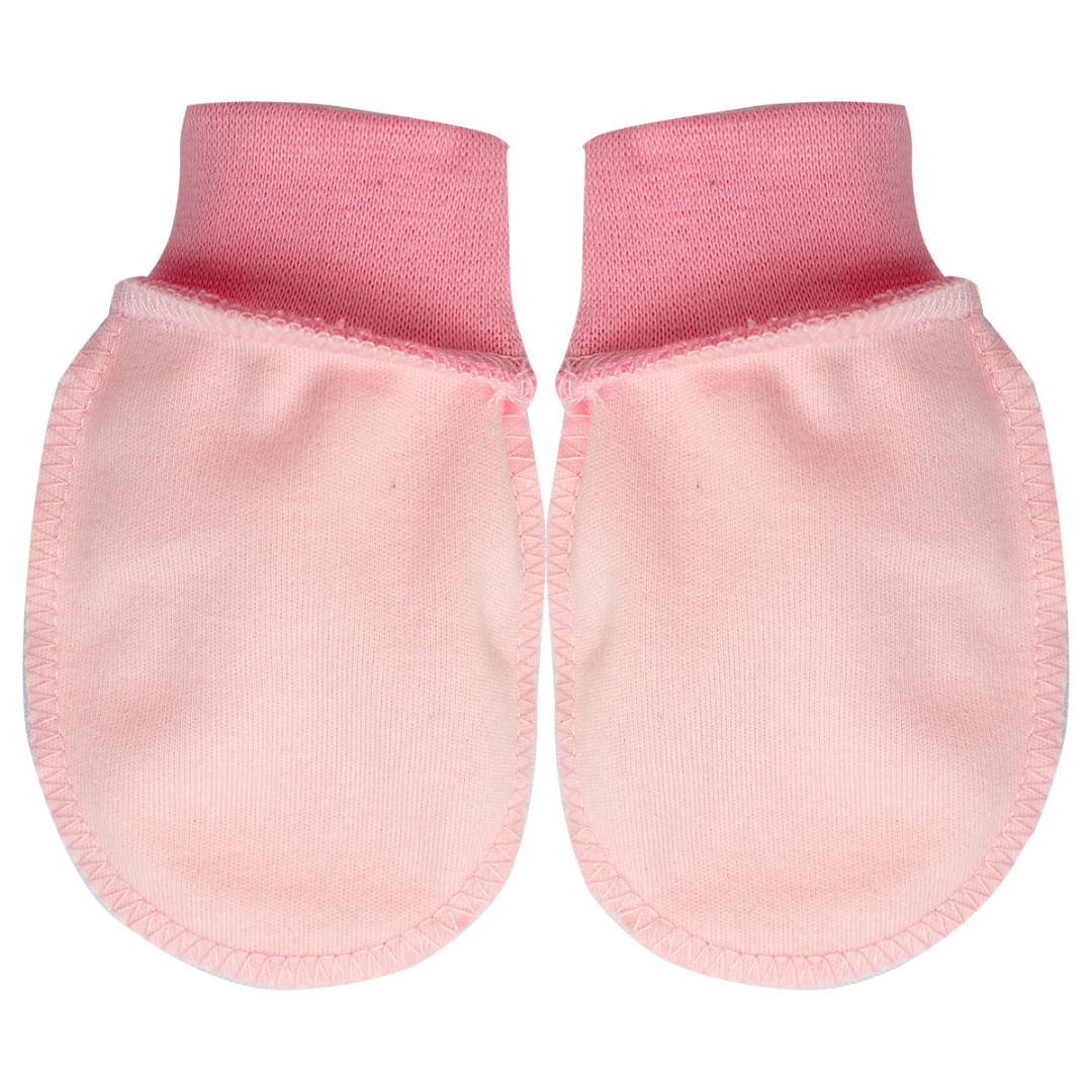 

Рукавички-царапки для новонароджених рожевий