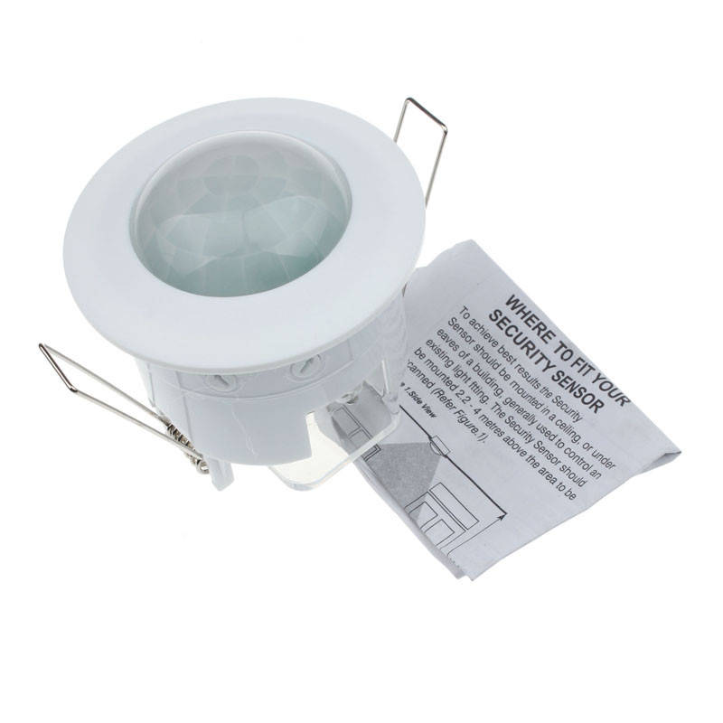 

Датчик движения «Точка» белый, угол обзора 360°, дальность 6 м потолочный