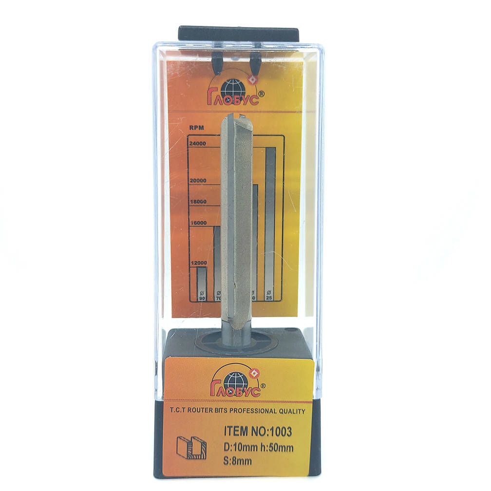 

Фреза 1003 D10х50 концевая пазовая прямая "GLOBUS"