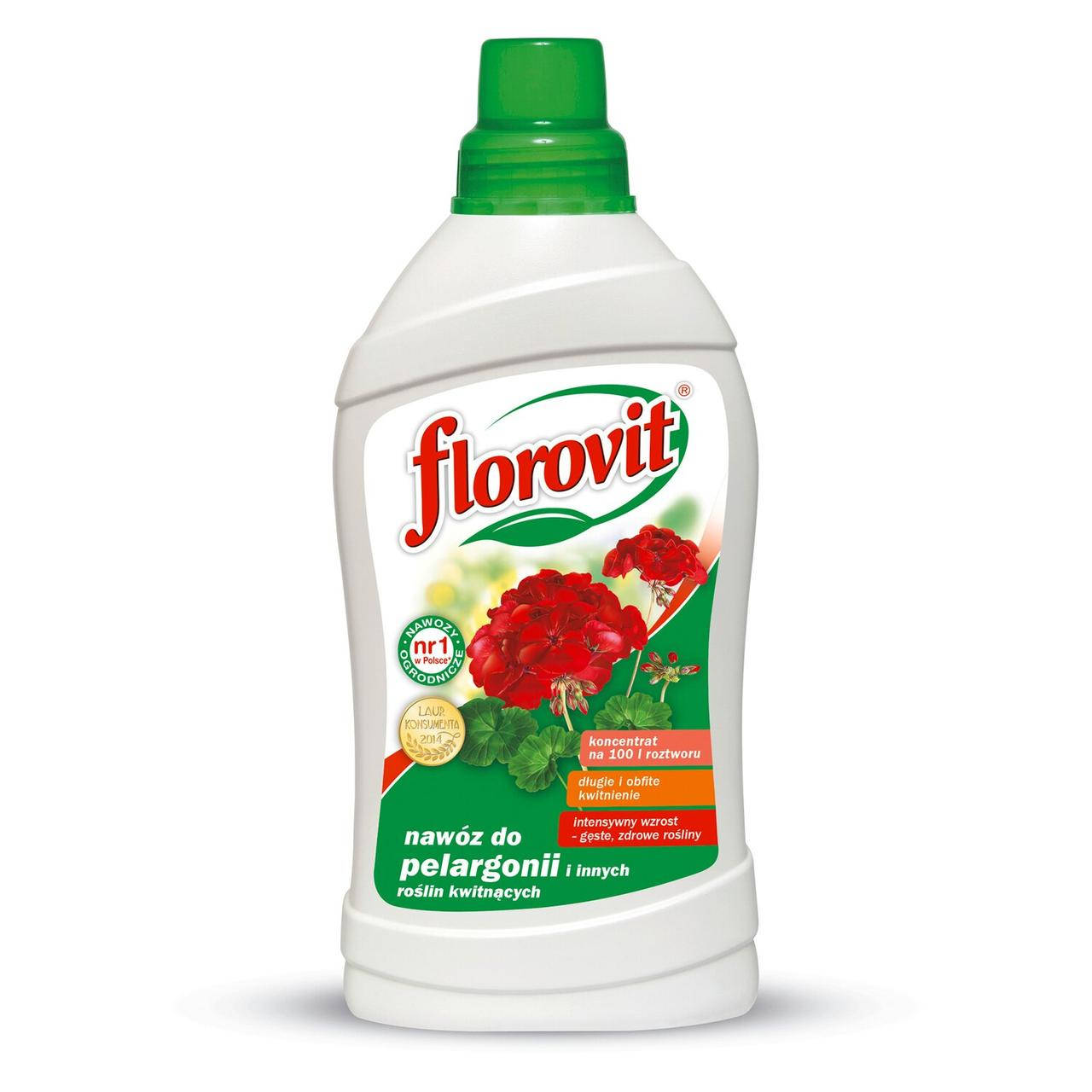 

FLOROVIT удобрение для пеларгонии 1л. Флоровит