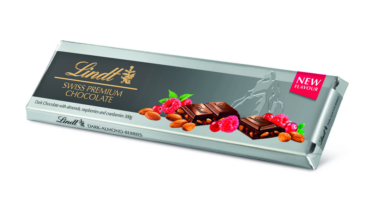 

Шоколад Lindt Swiss Premium Dark Chocolate Berries Almonds 300 g