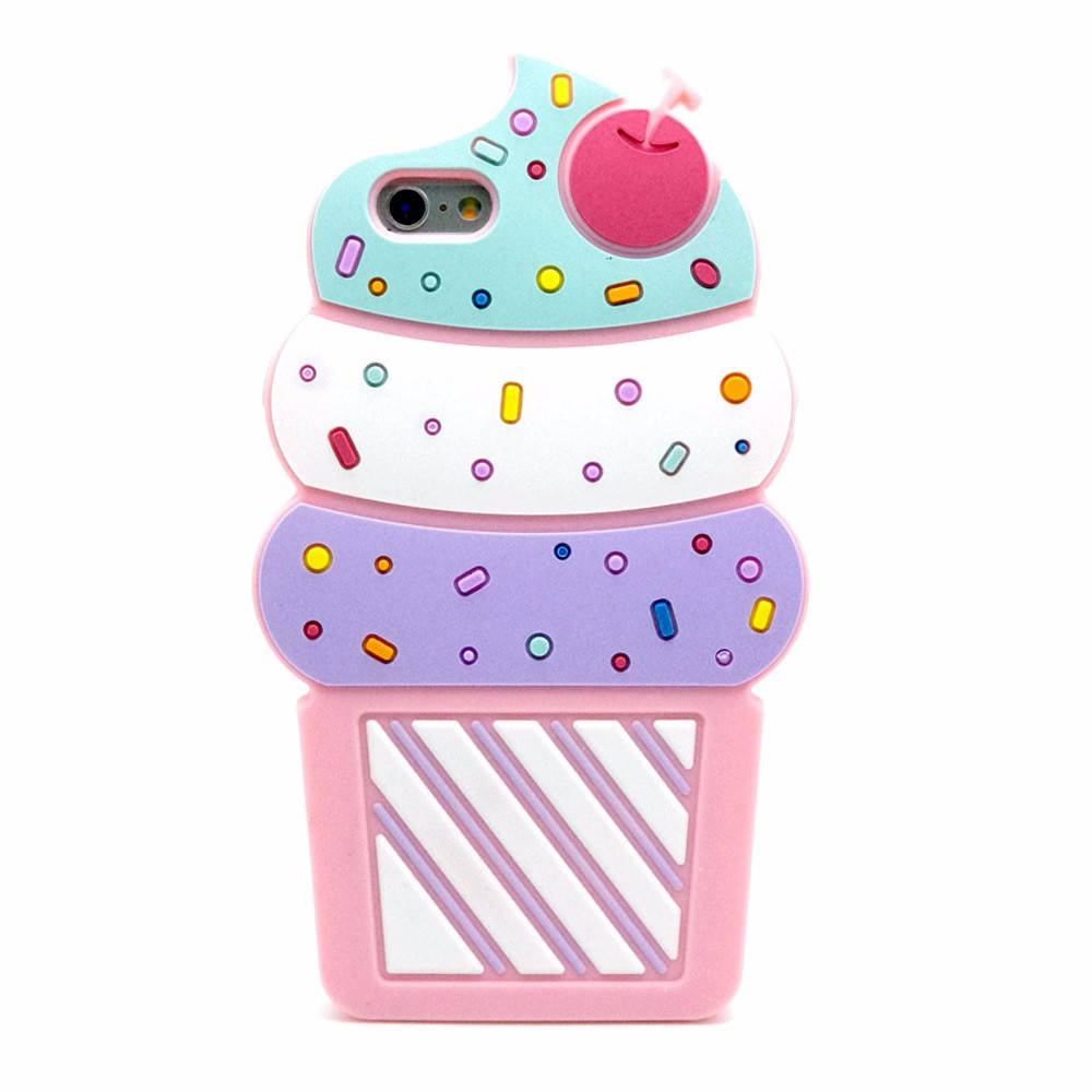 

Резиновый 3D чехол на айфон 6 Ice cream (на айфон 6), Разные цвета