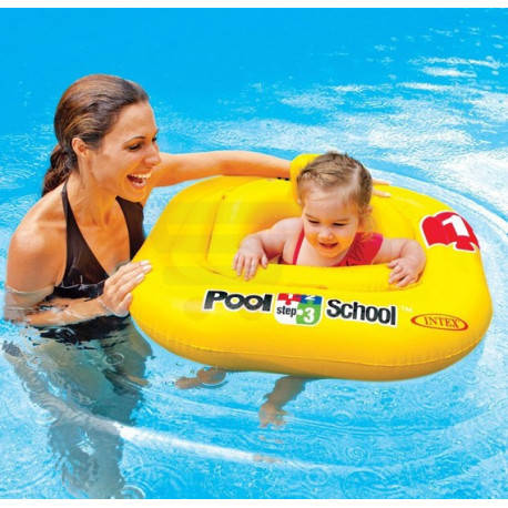 

Надувной круг-плотик Intex 56587 с отверстиями для ног и спинкой
