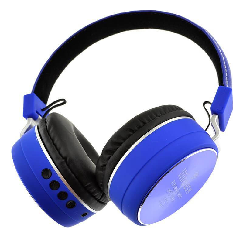 

Наушники большие Bluetooth + MP3 ST40 синие, 19936, Синий