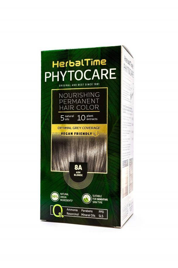 

8A Пепельно-русый Стойкая питательная краска для волос Herbal Time PHYTOCARE