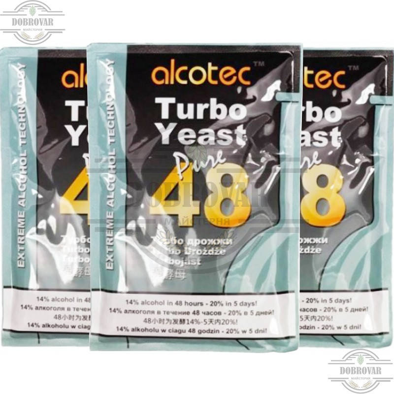 

Турбо дрожжи Alcotec 48 Turbo Yeast Pure,135г