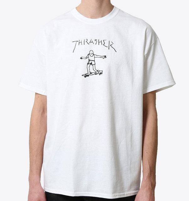 

Футболка Thrasher Skate мужская белая |