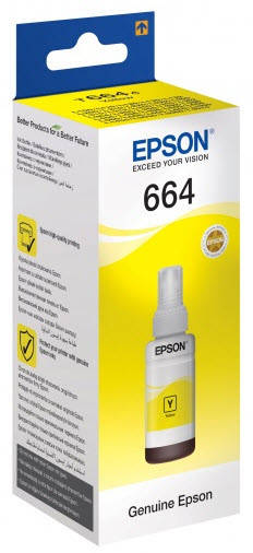 

Чернила EPSON Контейнер EPSON C13T66444A для L100/L200 yellow