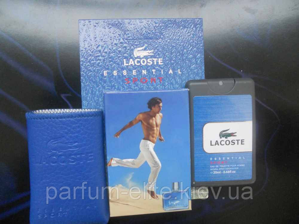 

Мужской мини-парфюм в кожаном чехле Lacoste Essential Sport Man 20ml