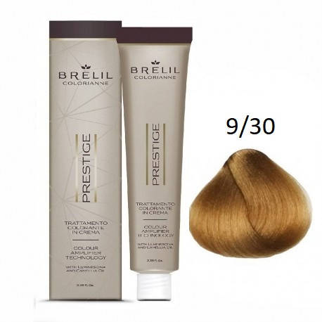 

Краска для волос Brelil Colorianne Prestige 9/30 очень светлый золотистый блонд 100 мл