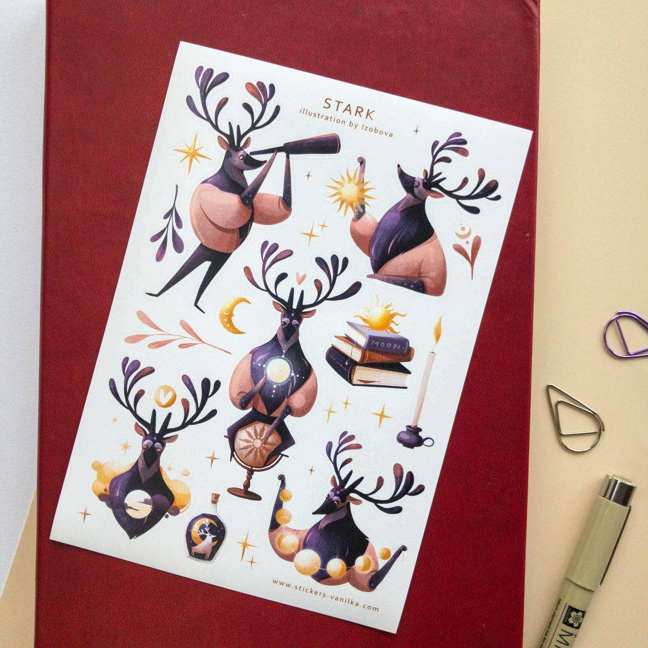 

Сет стикеров Stickers Vanilka Stark 10х15 см, Белый