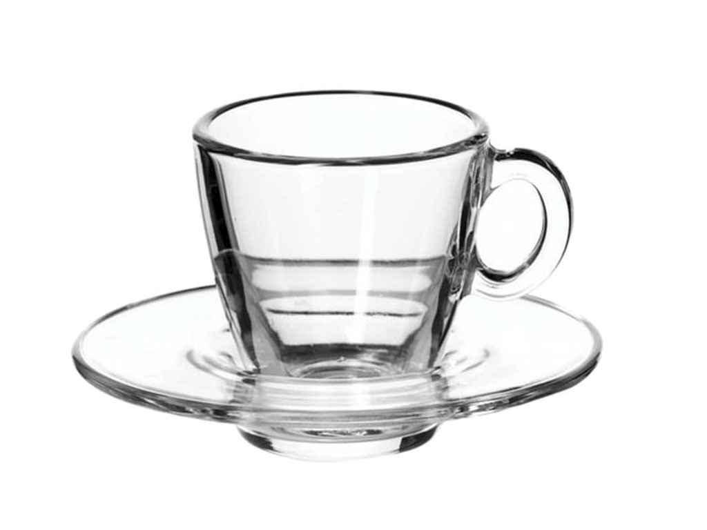 

Набір чашок для кави з блюдцем, 72мл AQUA (6шт) 95756 ТМ PASABAHCE