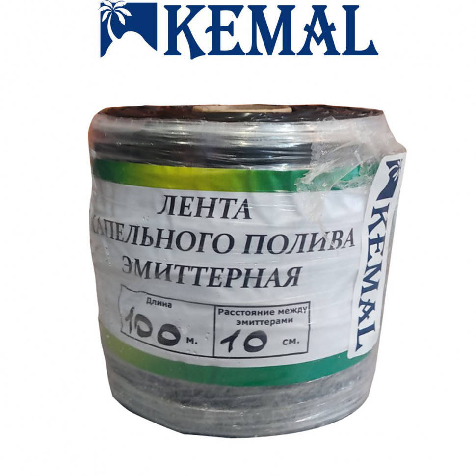 

Лента эмиттерная для капельного полива Kemal Garden Drip 10 (100м) 8 mil, Турция