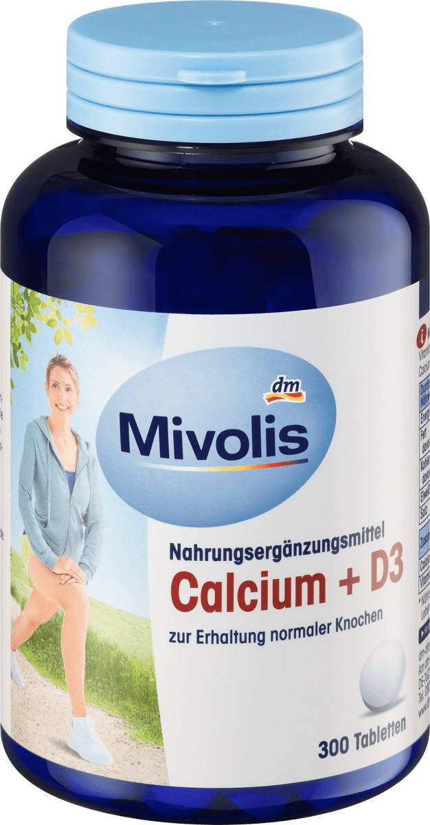

Mivolis Calcium + D3 Tabletten Витаминный комплекс Кальция и D3 300 шт.