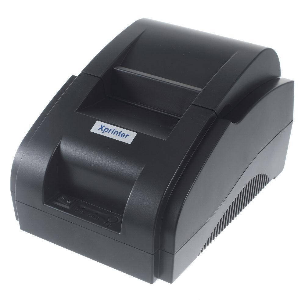 

Термопринтер XPrinter POS чековый принтер XP-58IIH 58мм черный