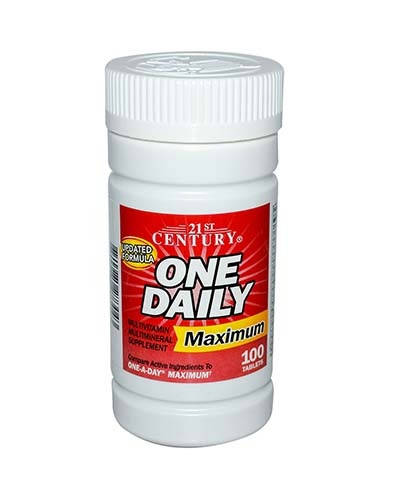 

Вітамінно-мінеральний комплекс 21st Century One Daily Maximum 100 Tabs