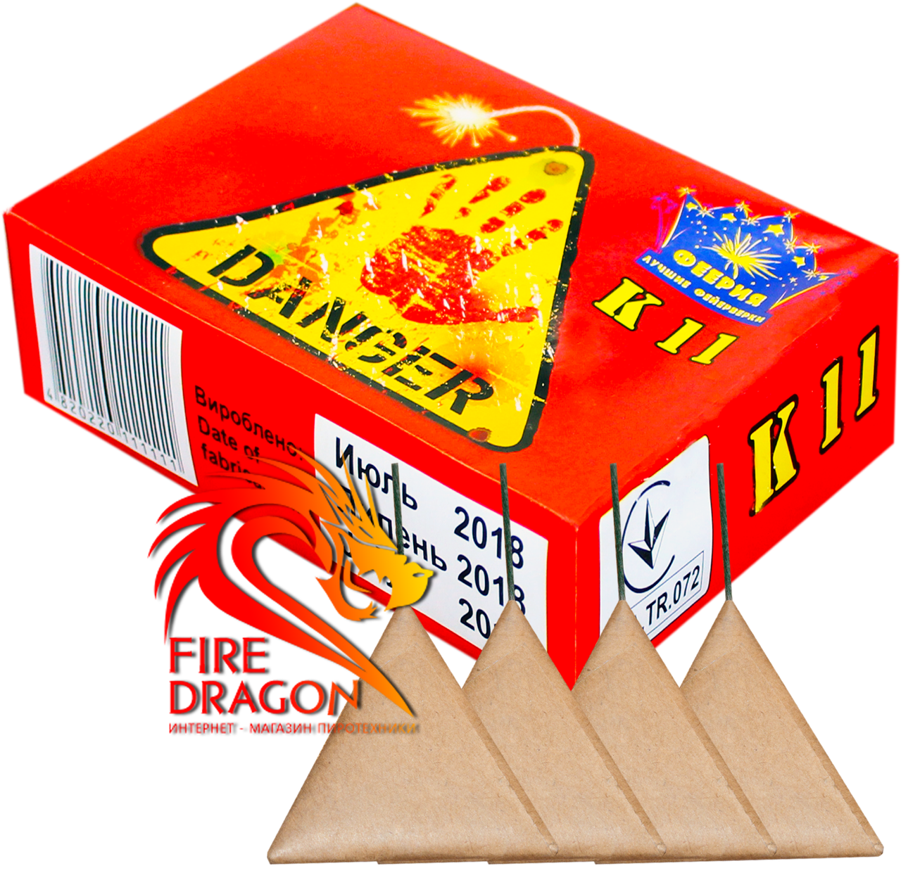 

Петарды Danger К11 в упаковке 20 штук