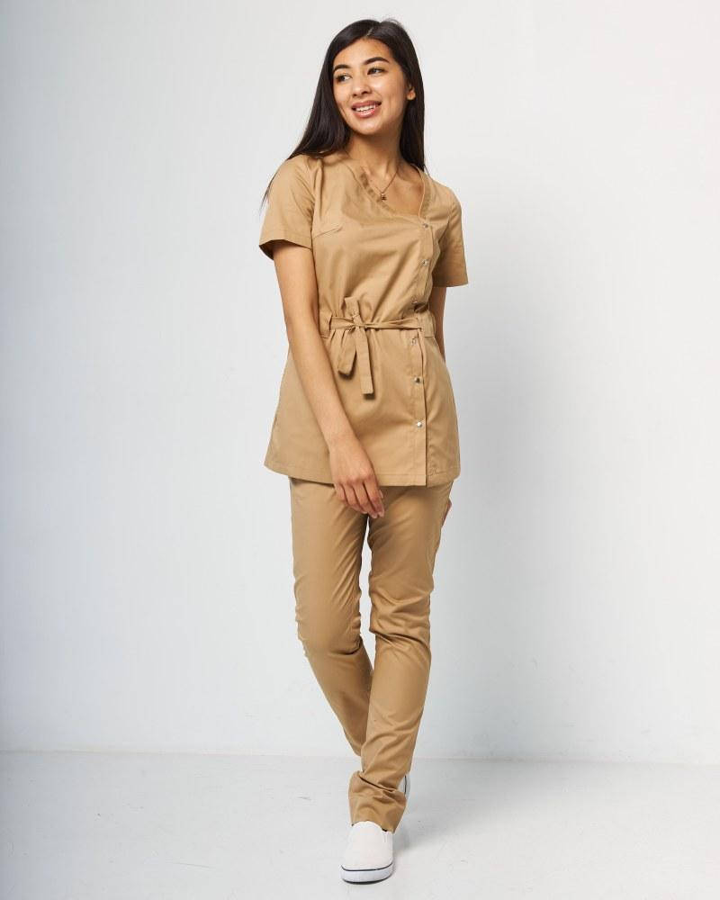 

Медицинский женский костюм Наоми (песочный)