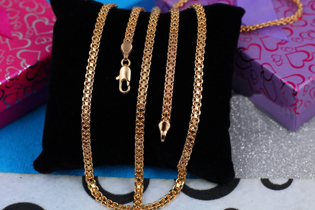 

Цепь Xuping Jewelry бисмарк 50 см 4 мм золотистая