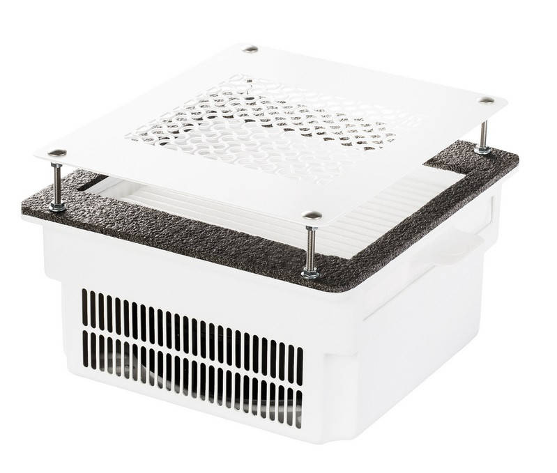 

Врезная маникюрная вытяжка с HEPA фильтром Teri Turbo, Белая (сетка белая)