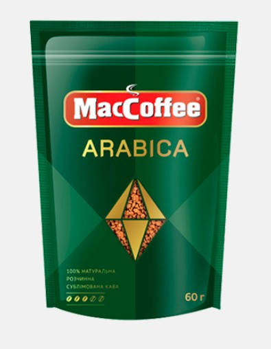 

Растворимый кофе MacCoffee Арабика 60 грамм
