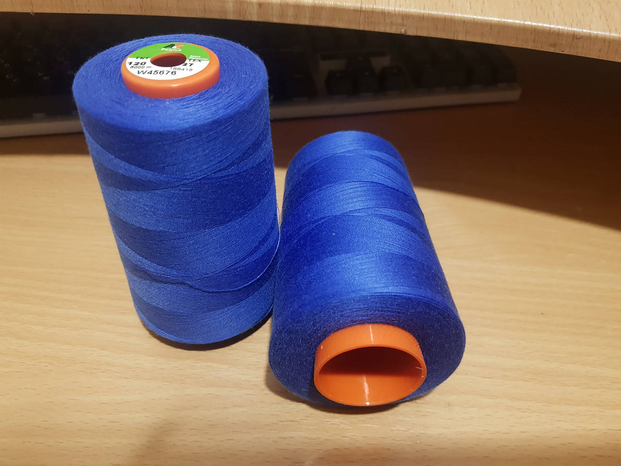 

Нитки армовані Coats 45676 120, 5000м синя, Синий