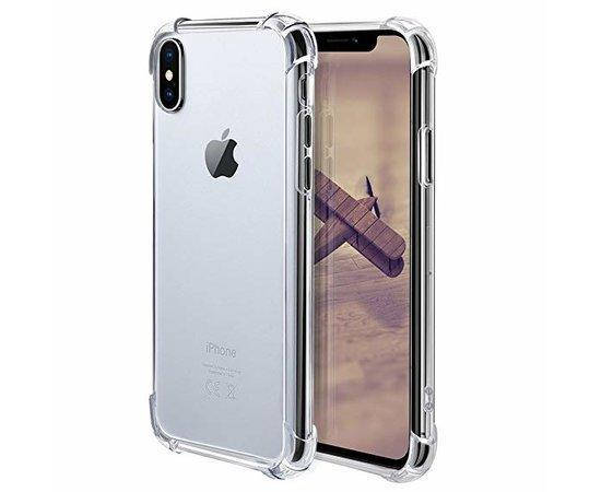 

Противоударный прозрачный силиконовый чехол для iPhone XS Max усиленные углы