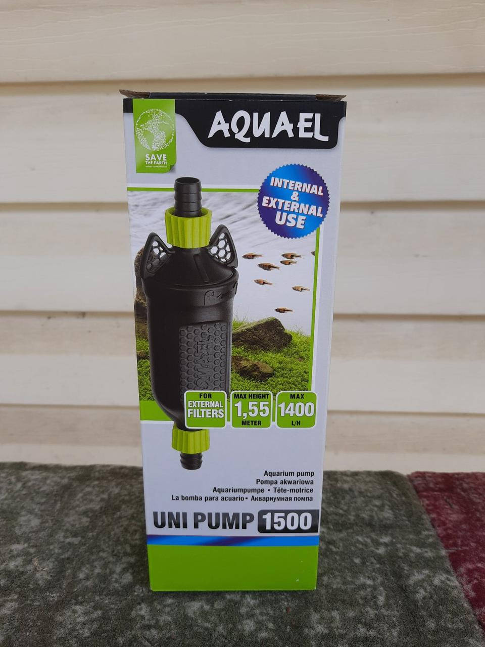 

Aquael Uni Pump 1500, 1400 л/ч. Помпа для внешнего аквариумного фильтра под шланг диаметром 16/22 мм, 114161