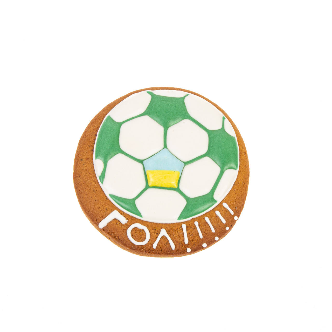 

Имбирный пряник "Футбольный мяч", Голубой