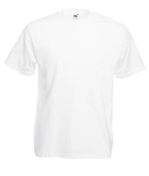 

Футболка мужская однотонная хлопковая - 61-036-30 белая 5XL