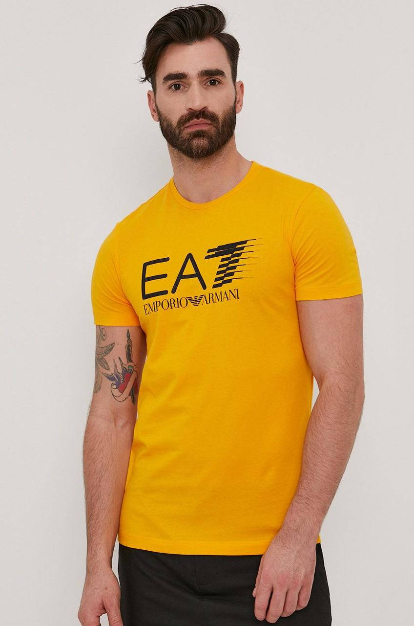 

Мужская футболка EA7 Emporio Armani, желтая армани M