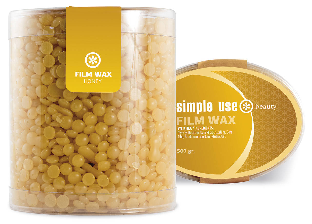 

Плівковий віск в гранулах «Медовий» 500г ТМ Simple Use Beauty