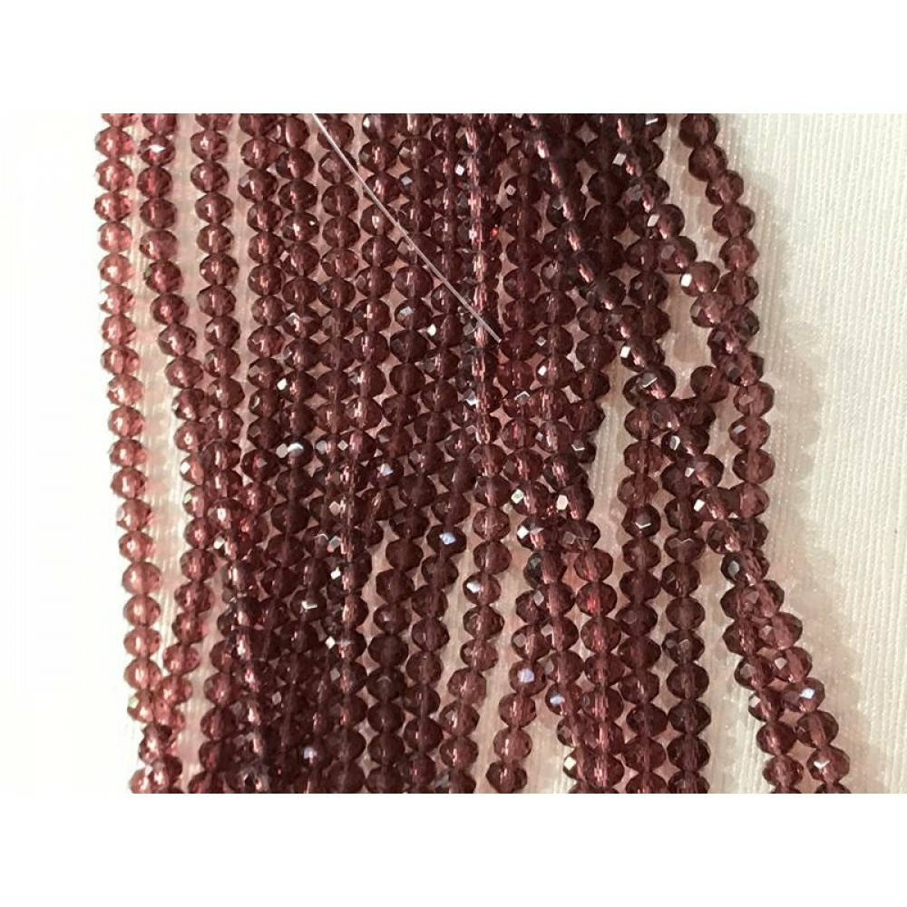 

Хрустальные бусины(рондель). Размер 4 мм. В упаковке прим.140 шт. цвет - на фото